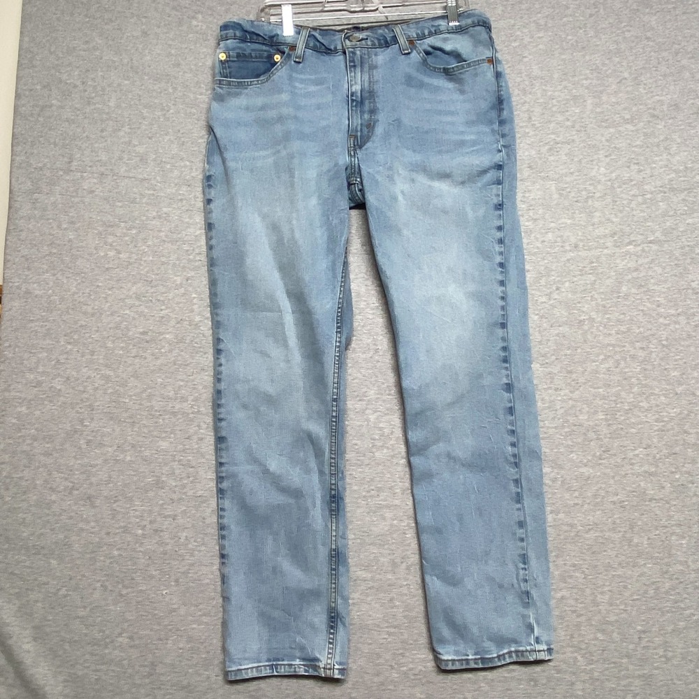 Levi 511 Slim Fit Jeans Mens 36x32 Light Wash Blue Denim 04511-1432
